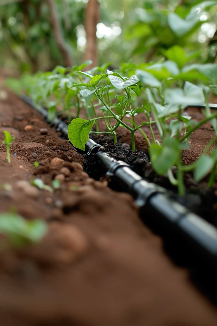 Drip irrigation field application