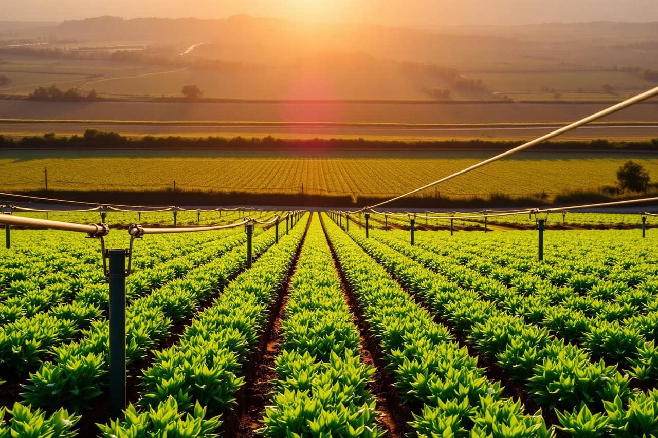 Green agricultural field