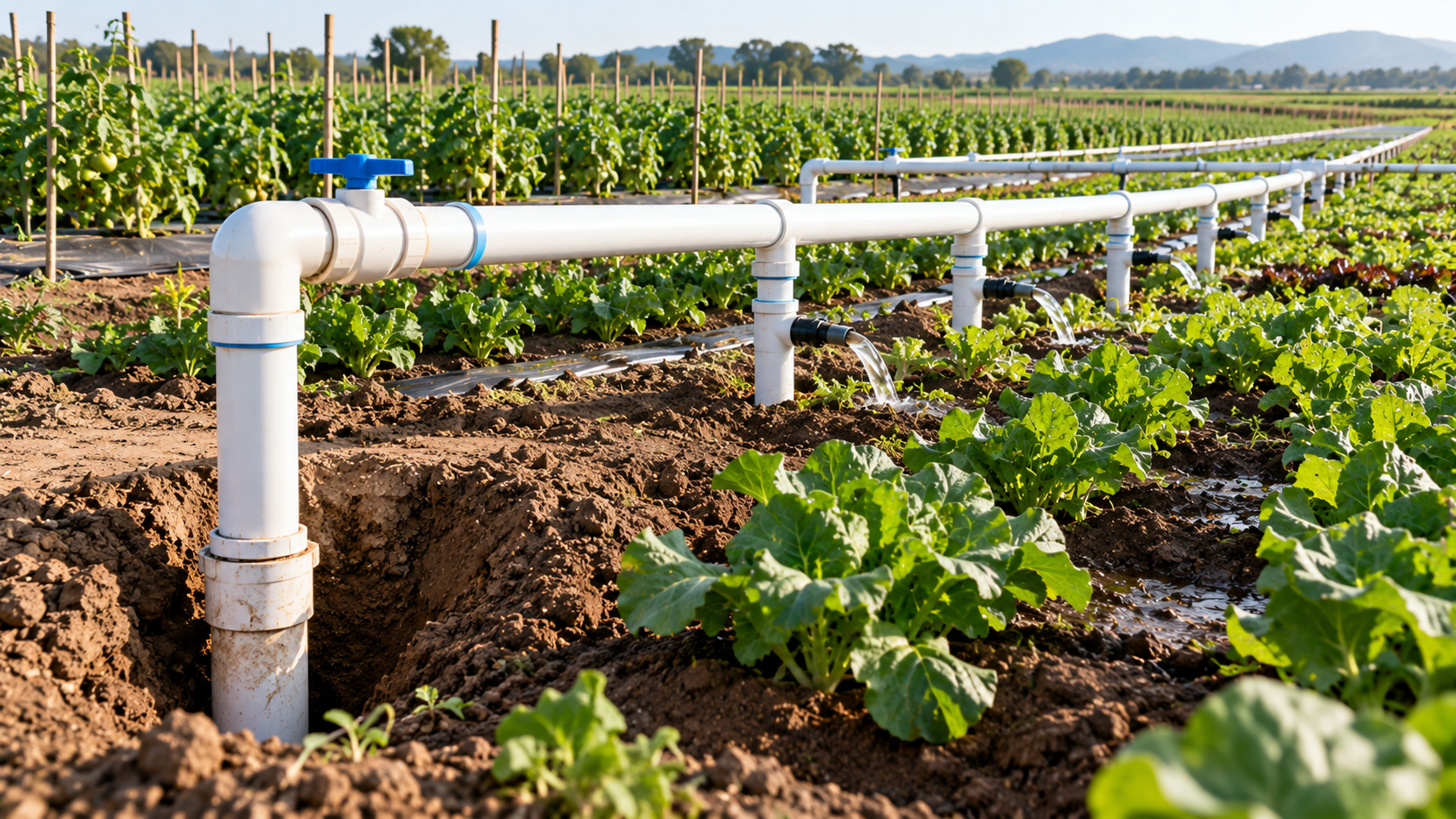 PVC irrigation infrastructure